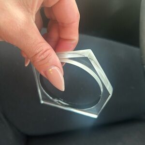 Alexis Bittar asymmetrical Lucite Bangle